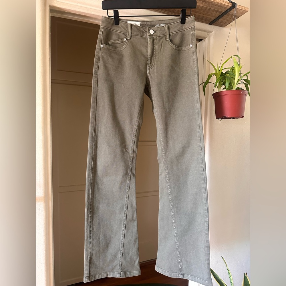 Anthropologie Pilcro Green Bootcut Jeans Size 25
